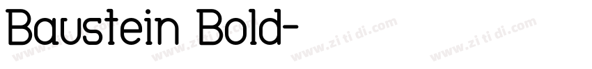 Baustein Bold字体转换